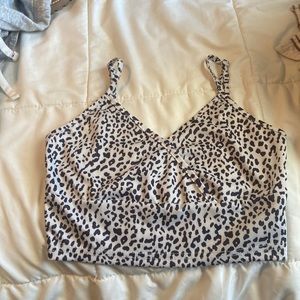 Black & White Crop Top Size XS
